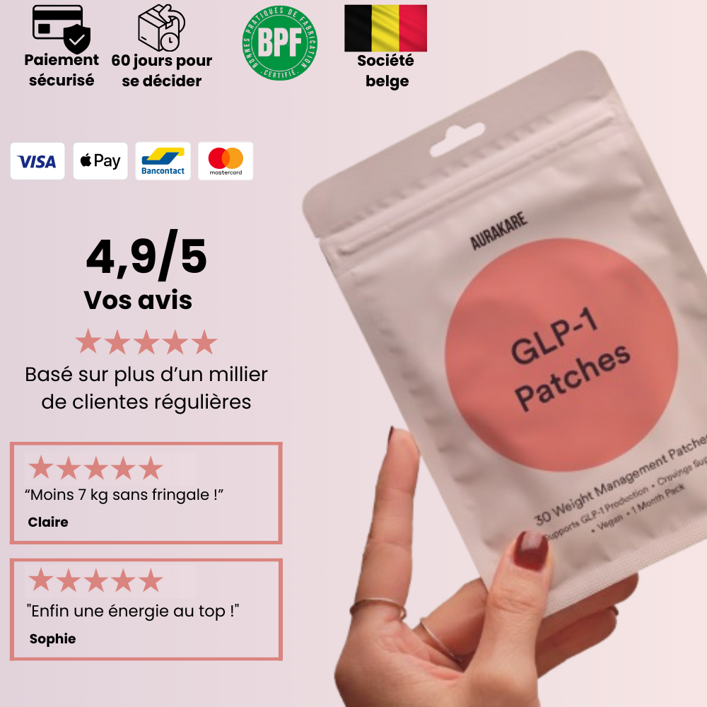 Patchs GLP-1 – Activateur de Métabolisme & Contrôle de l'Appétit